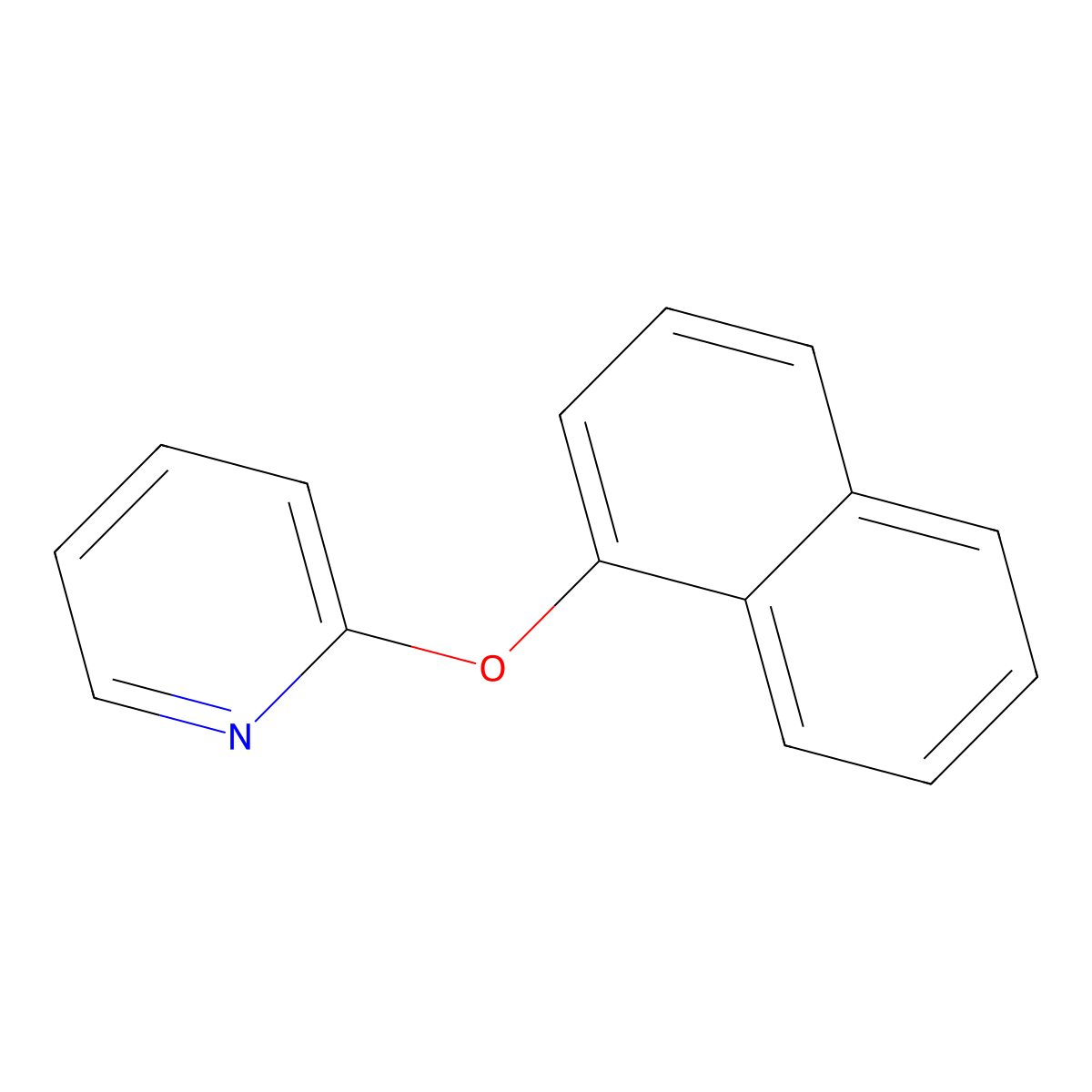 2-[(Naphthalen-1-yl)oxy]pyridine molecular structure, CAS 509073-87-4