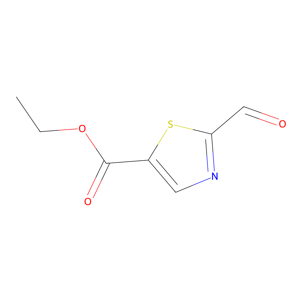 Ethyl 2-formylthiazole-5-carboxylate molecular structure, CAS 509083-71-0