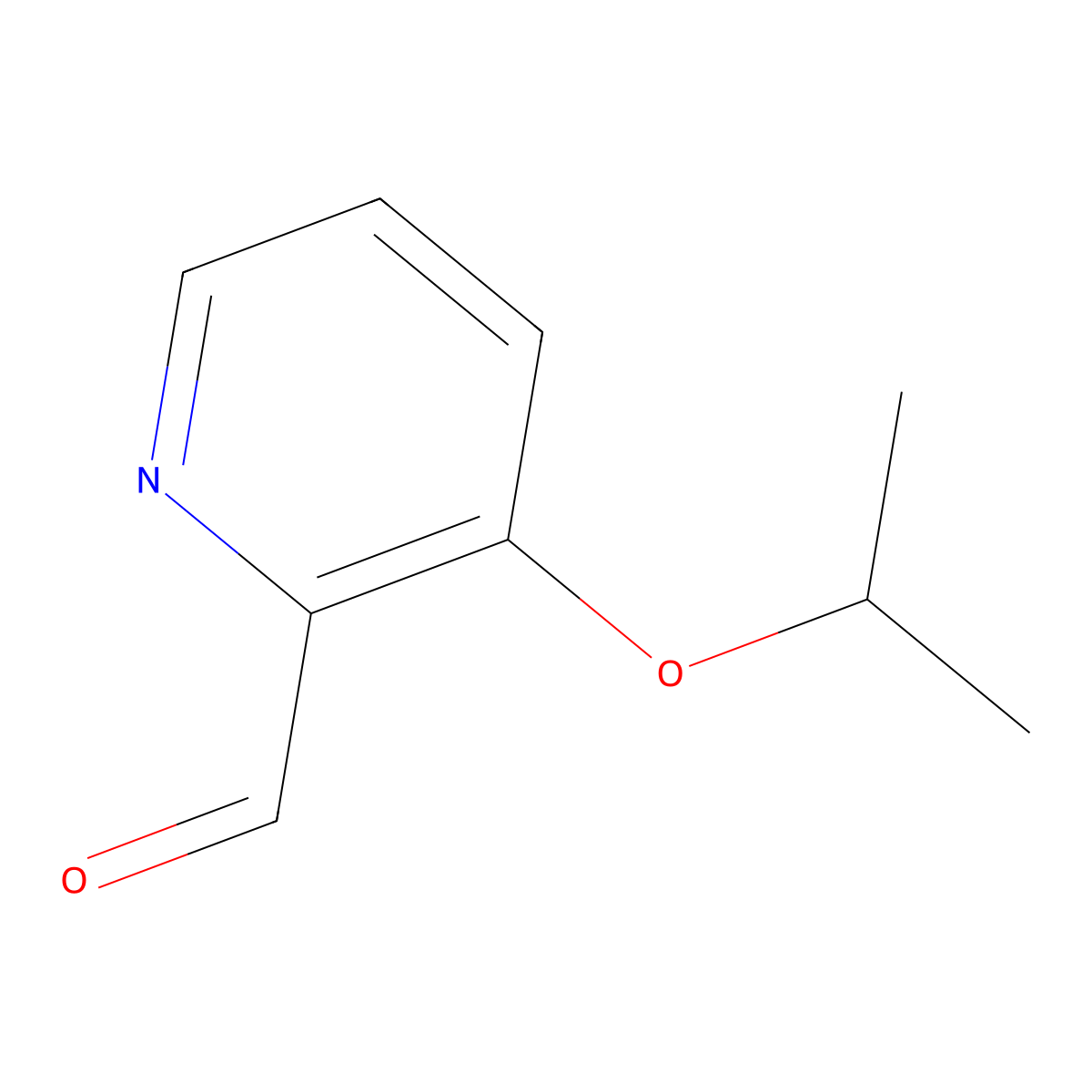 3-Isopropoxypicolinaldehyde molecular structure, CAS 509091-00-3