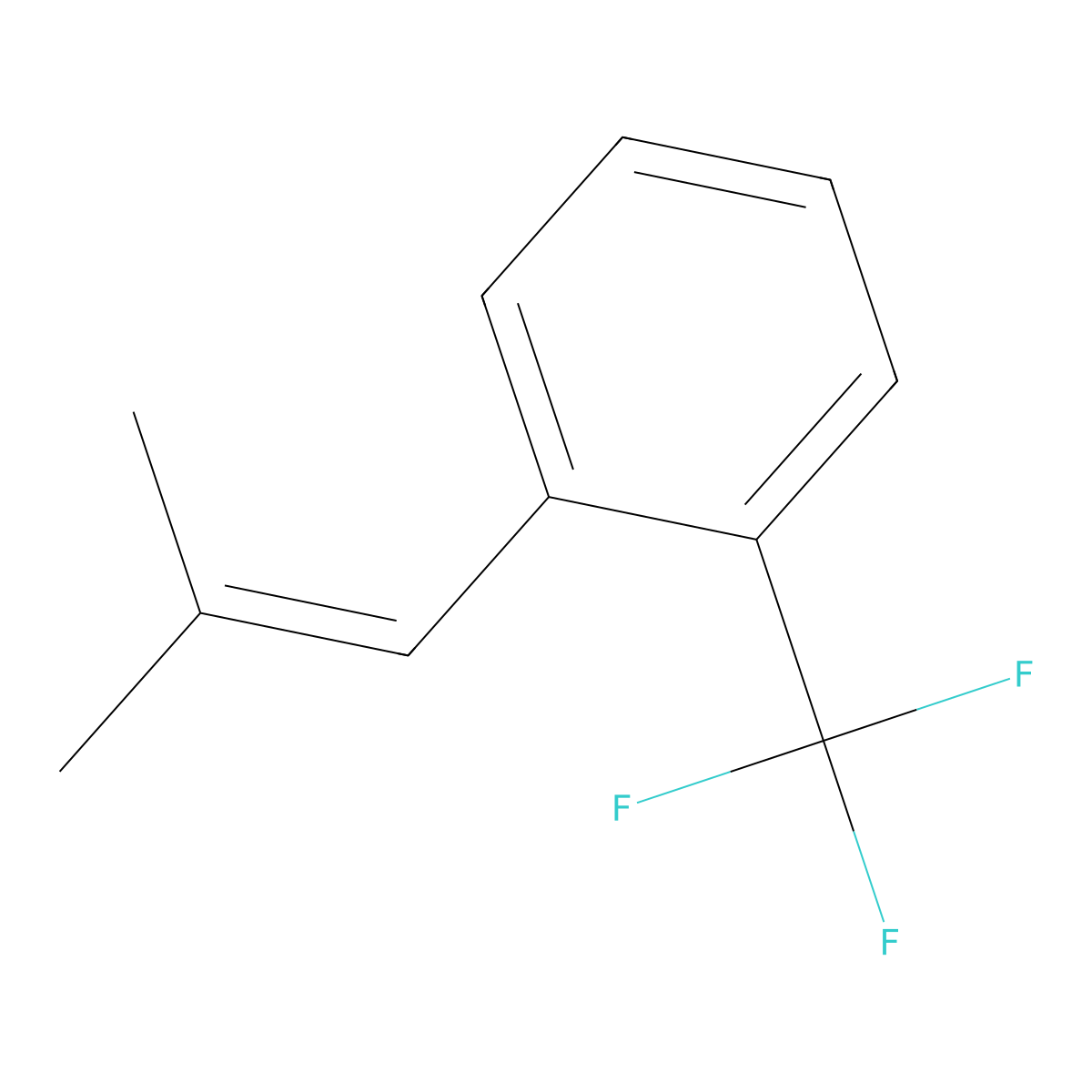 1-(2-Methylprop-1-en-1-yl)-2-(trifluoromethyl)benzene molecular structure, CAS 509096-19-9