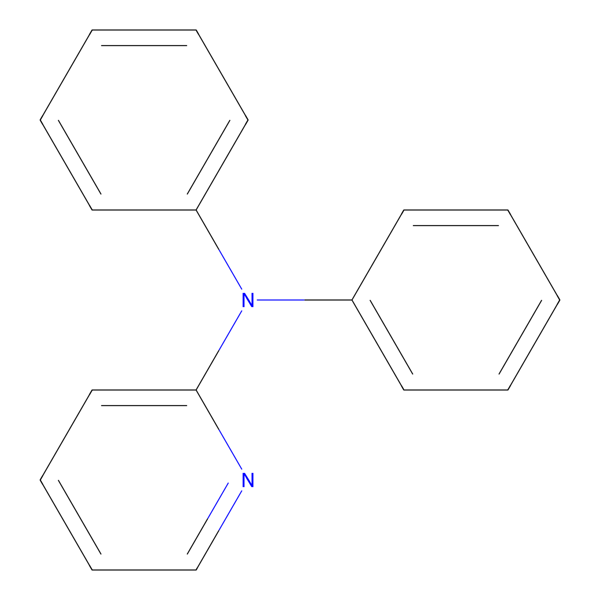 2-Pyridinamine, N,N-diphenyl- molecular structure, CAS 50910-08-2