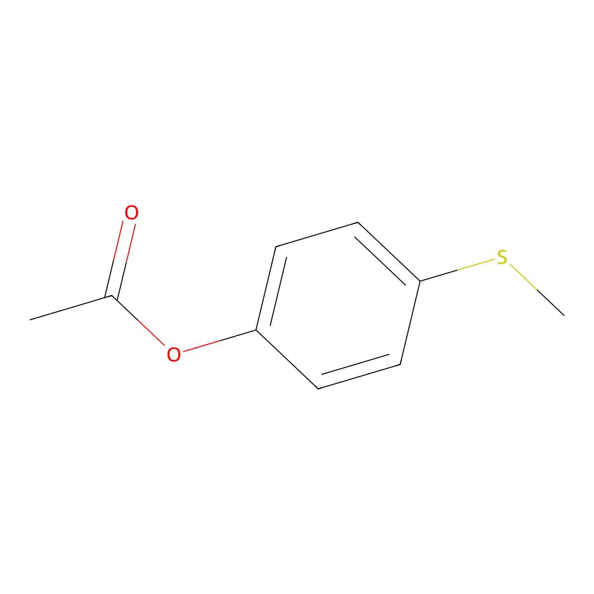 (4-Methylsulfanylphenyl) acetate molecular structure, CAS 50910-13-9