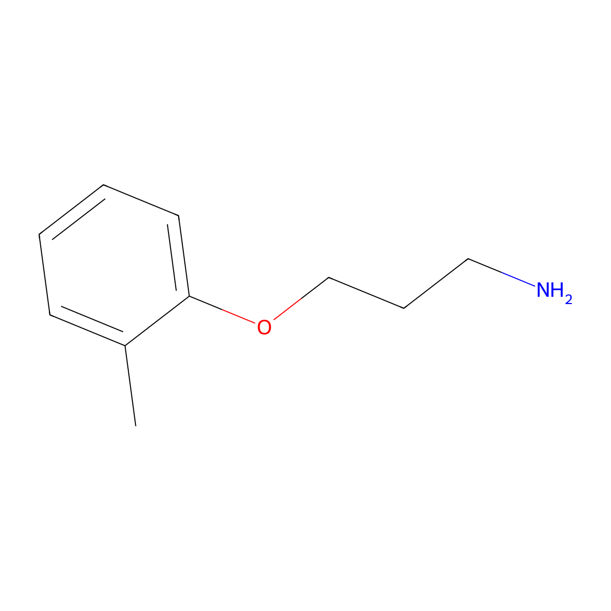 1-(3-Aminopropoxy)-2-methylbenzene molecular structure, CAS 50911-61-0