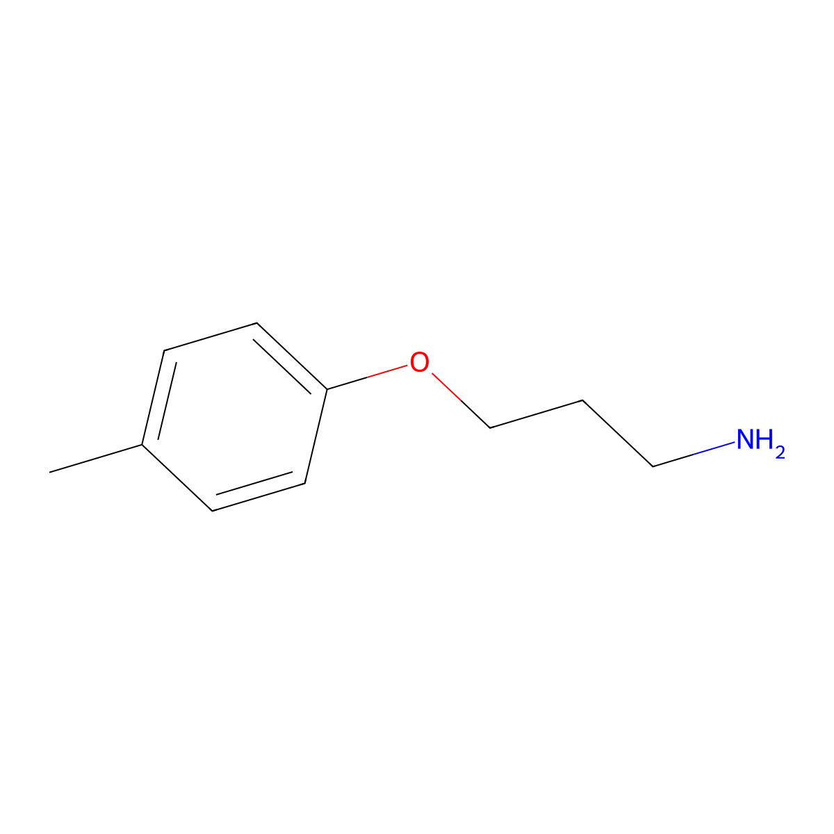 3-(4-Methylphenoxy)propylamine molecular structure, CAS 50911-62-1