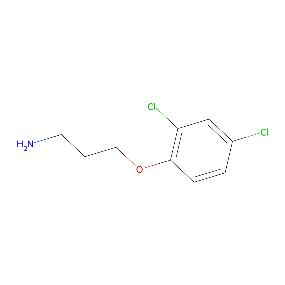 1-(3-Aminopropoxy)-2,4-dichlorobenzene molecular structure, CAS 50911-63-2