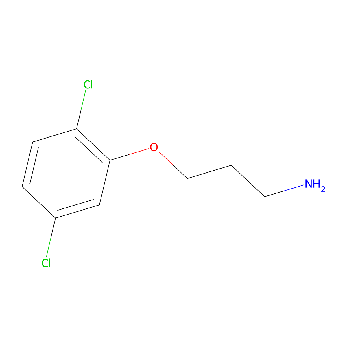 3-(2,5-Dichlorophenoxy)propan-1-amine molecular structure, CAS 50911-64-3