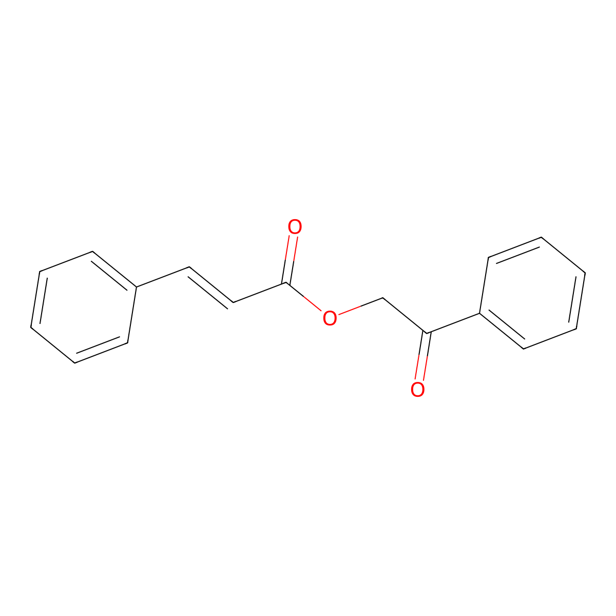 2-Propenoic acid, 3-phenyl-, 2-oxo-2-phenylethyl ester molecular structure, CAS 509113-38-6