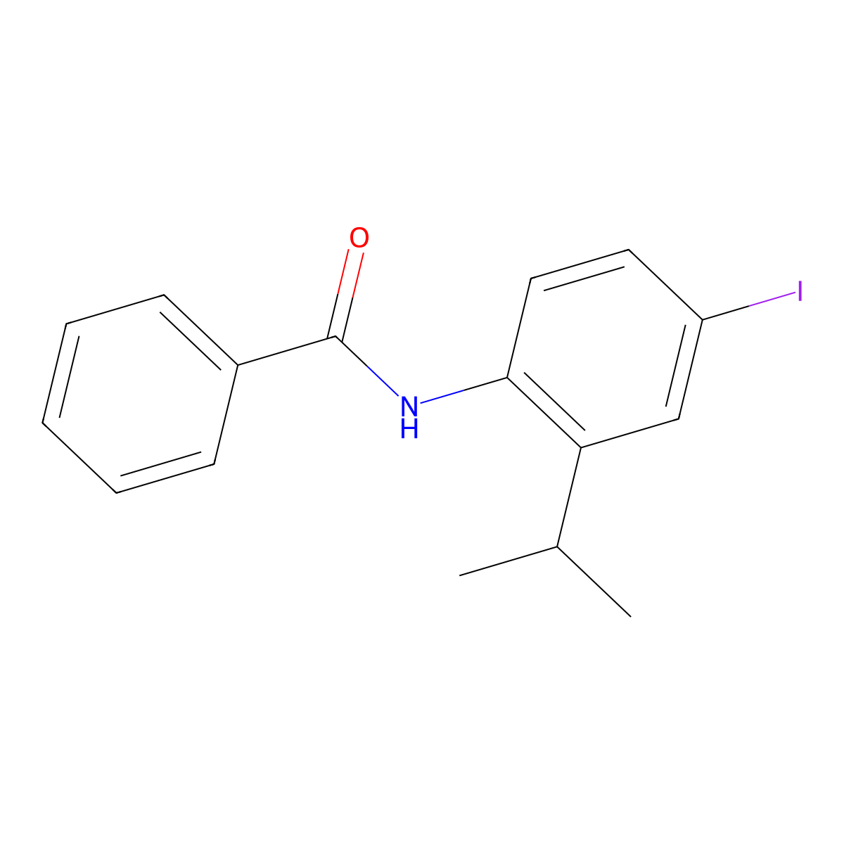 N-(4-Iodo-2-isopropylphenyl)benzamide molecular structure, CAS 509114-15-2