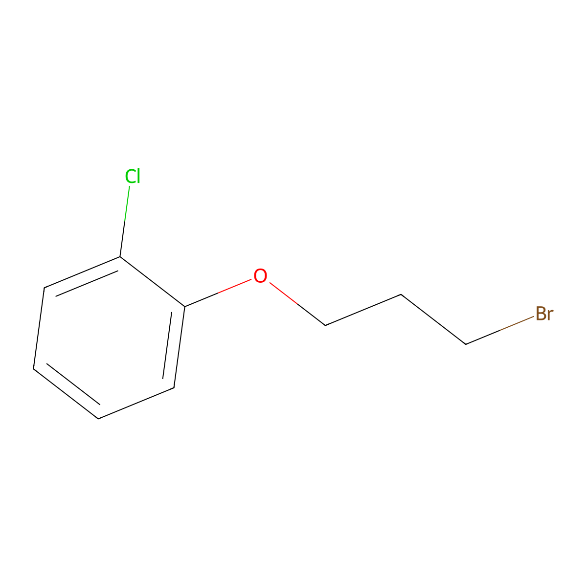1-(3-Bromopropoxy)-2-chlorobenzene molecular structure, CAS 50912-59-9