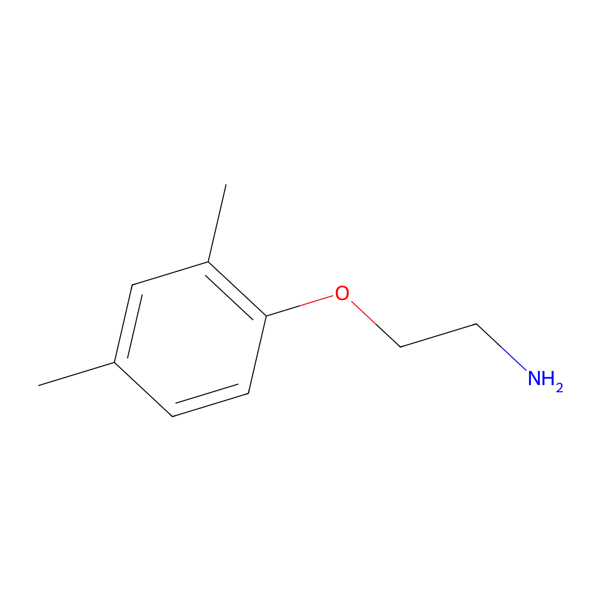 2-(2,4-Dimethylphenoxy)ethanamine molecular structure, CAS 50912-65-7