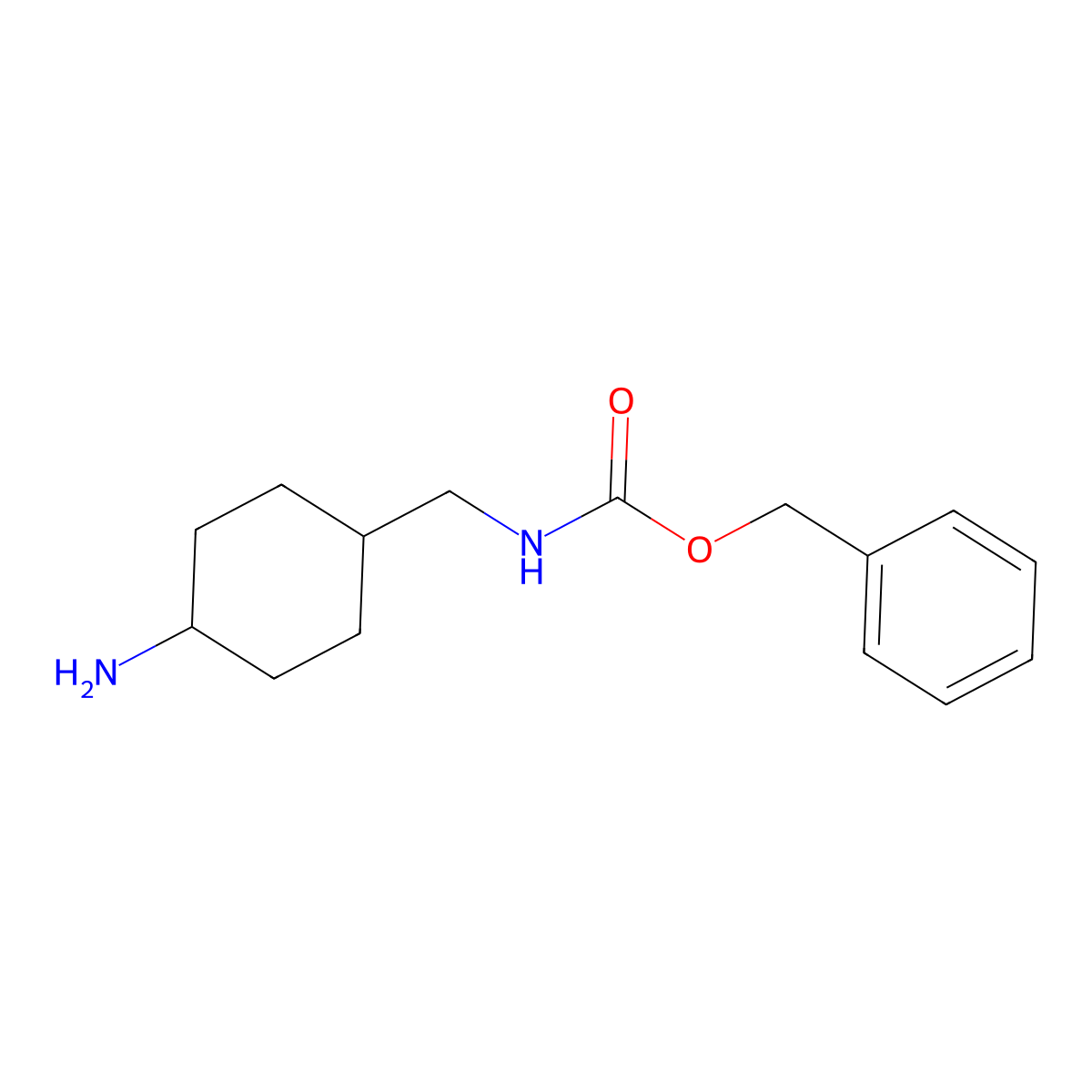 Benzyl [(cis-4-aminocyclohexyl)methyl]carbamate molecular structure, CAS 509142-55-6