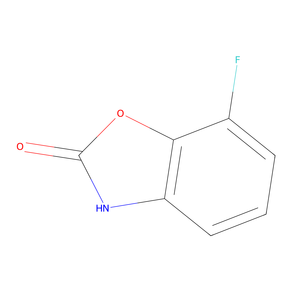 7-fluorobenzo[d]oxazol-2(3H)-one molecular structure, CAS 509147-83-5