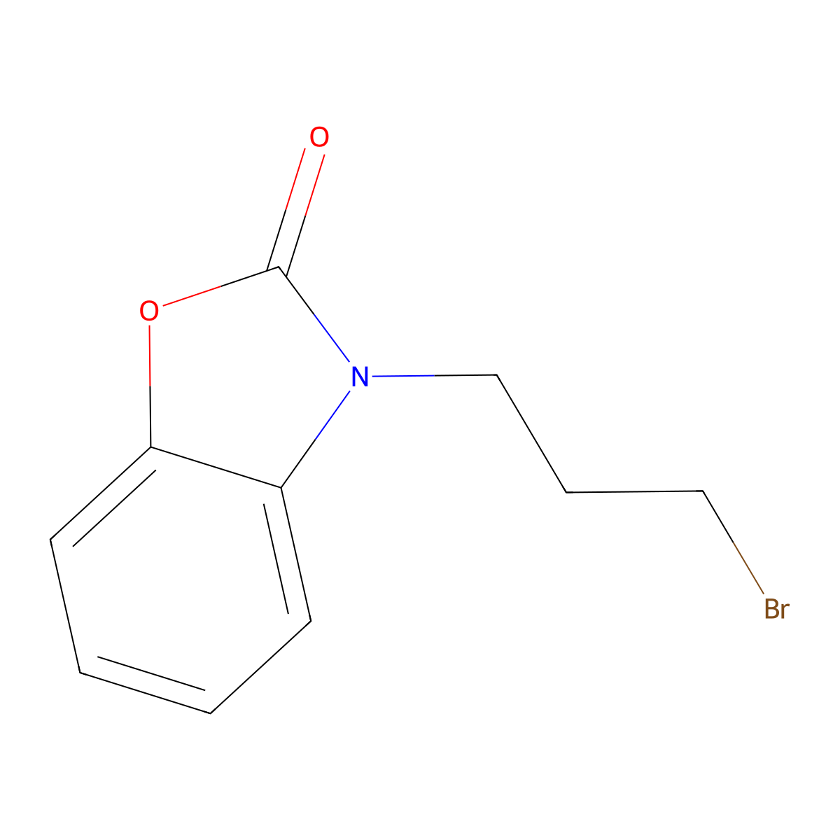 3-(3-Bromopropyl)-1,3-benzoxazol-2(3H)-one molecular structure, CAS 509148-27-0