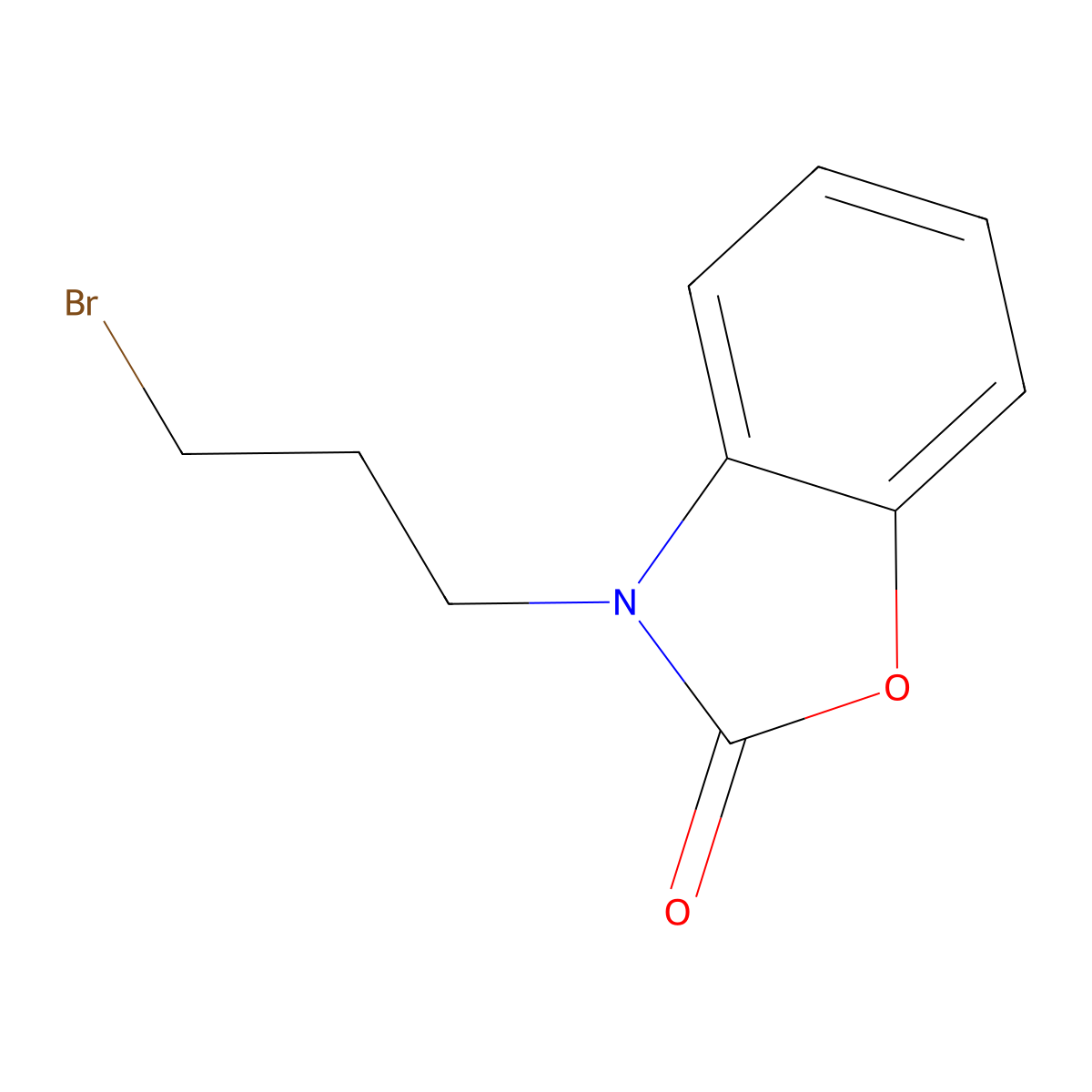 3-(3-Bromopropyl)-1,3-benzoxazol-2(3H)-one molecular structure, CAS 509148-27-0