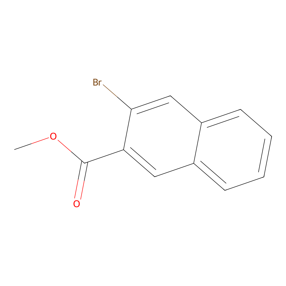 3-Bromo-naphthalene-2-carboxylic acid methyl ester molecular structure, CAS 50915-64-5