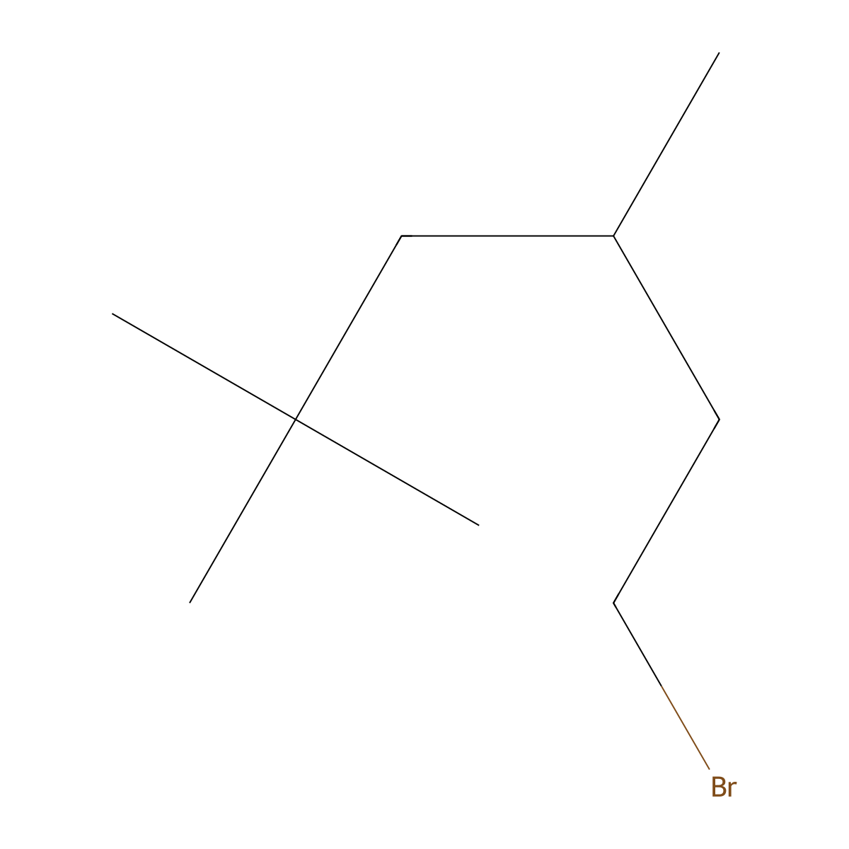 1-Bromo-3,5,5-trimethylhexane molecular structure, CAS 50915-80-5