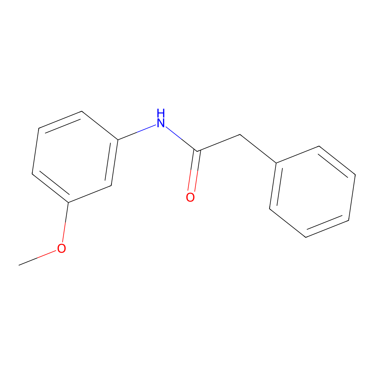 N-(3-methoxyphenyl)-2-phenylacetamide molecular structure, CAS 50916-19-3