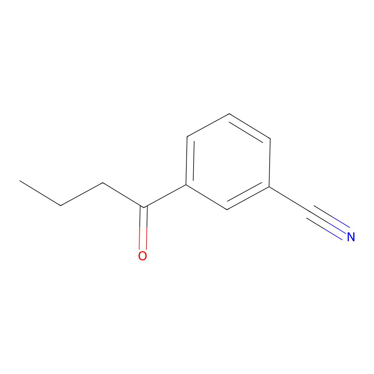 3-Butyrylbenzonitrile molecular structure, CAS 50916-35-3