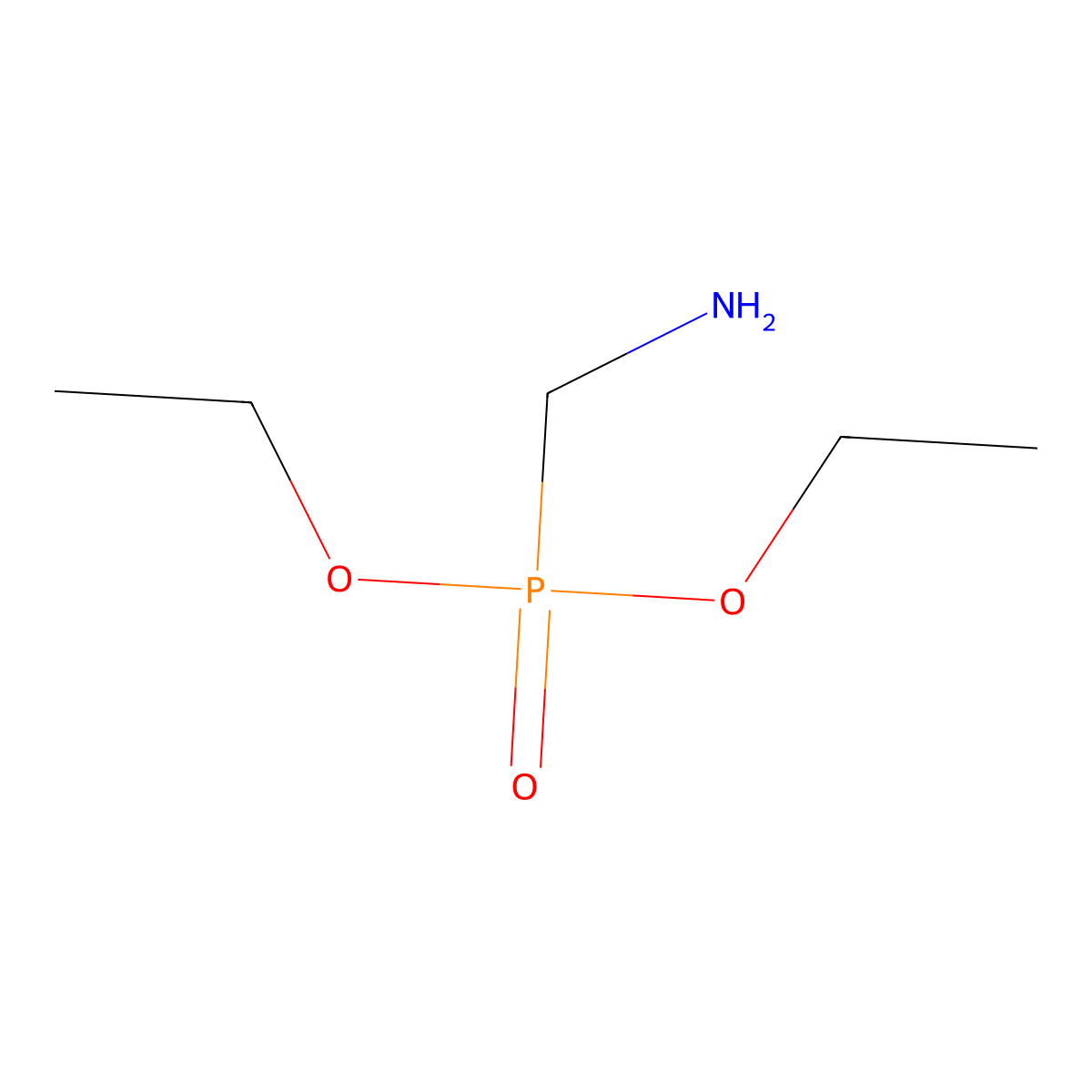 Diethyl (aminomethyl)phosphonate molecular structure, CAS 50917-72-1