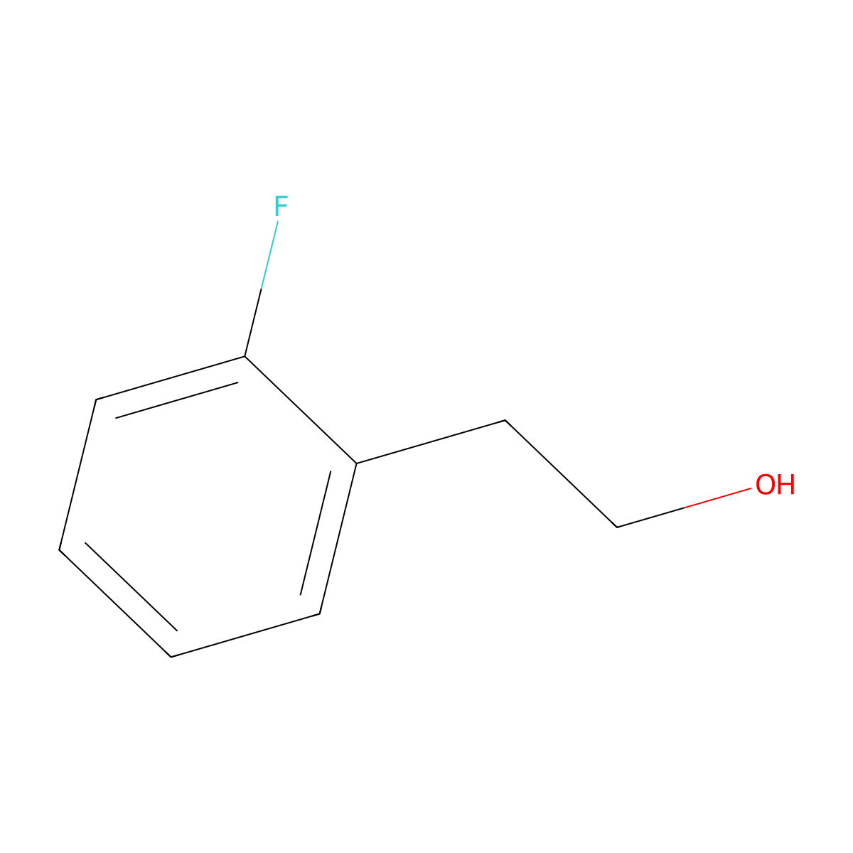 2-(2-Fluorophenyl)ethan-1-ol molecular structure, CAS 50919-06-7