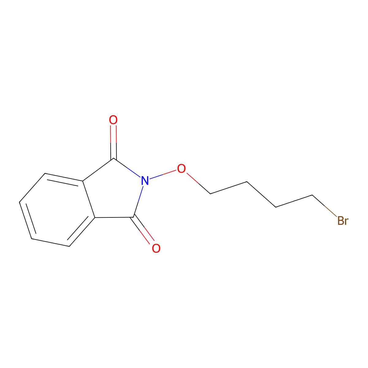 2-(4-Bromobutoxy)-1H-isoindole-1,3(2H)-dione molecular structure, CAS 5093-32-3