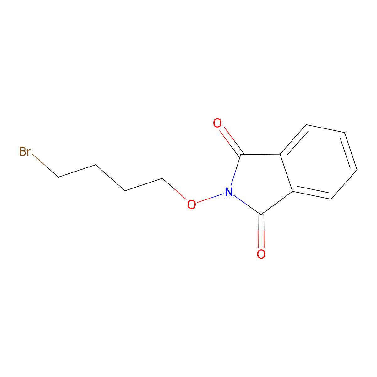 2-(4-Bromobutoxy)-1H-isoindole-1,3(2H)-dione molecular structure, CAS 5093-32-3