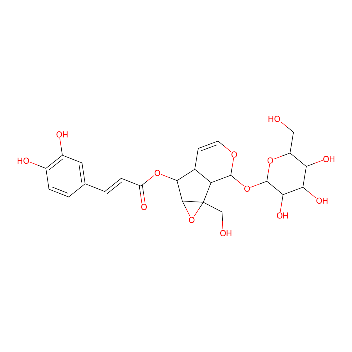 Verminoside molecular structure, CAS 50932-19-9