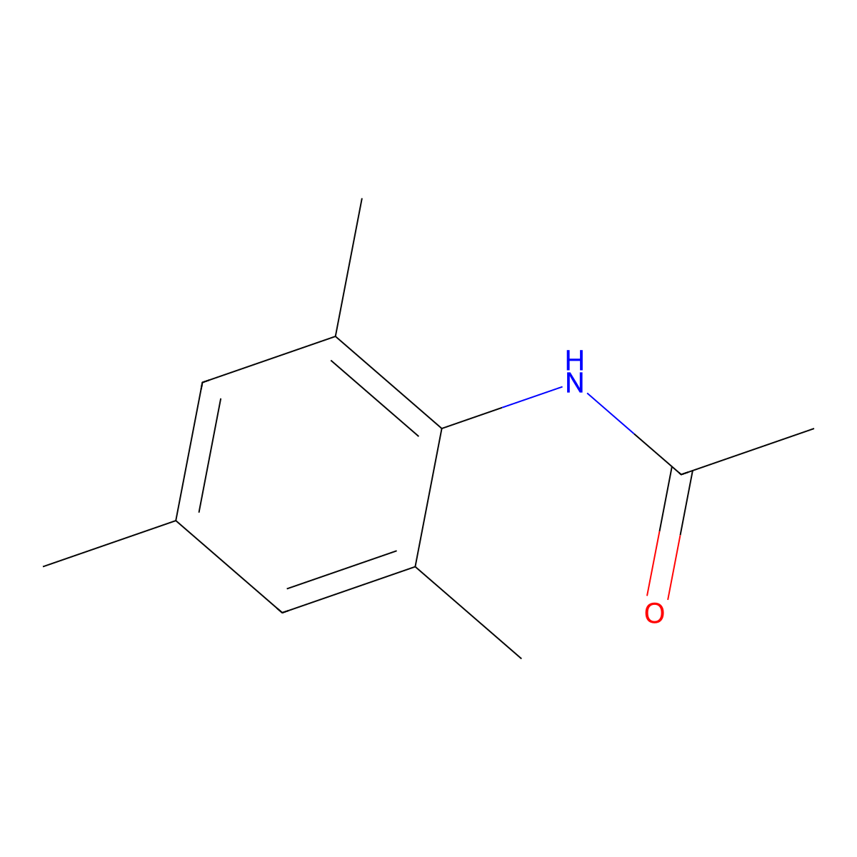 Acetamide, N-(2,4,6-trimethylphenyl)- molecular structure, CAS 5096-21-9