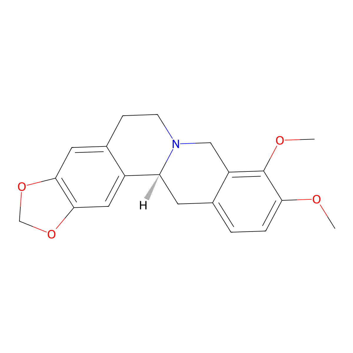 (S)-Canadine molecular structure, CAS 5096-57-1