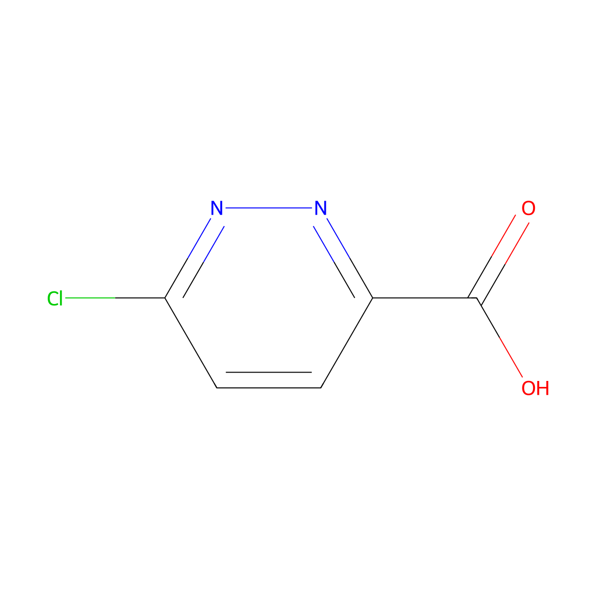 6-chloropyridazine-3-carboxylic Acid molecular structure, CAS 5096-73-1