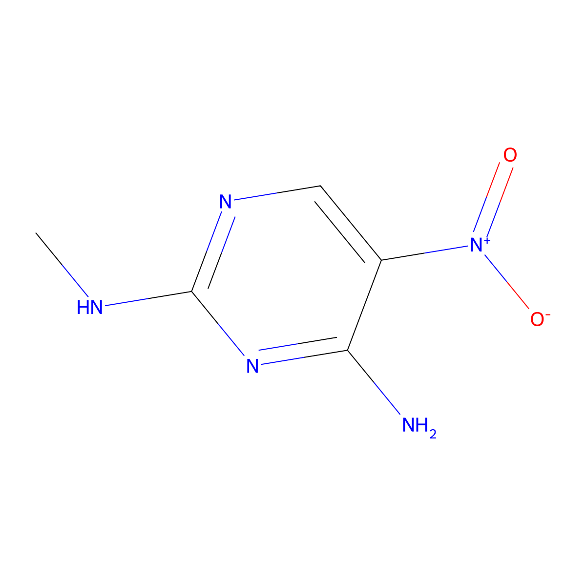 n2-Methyl-5-nitropyrimidine-2,4-diamine molecular structure, CAS 5096-83-3