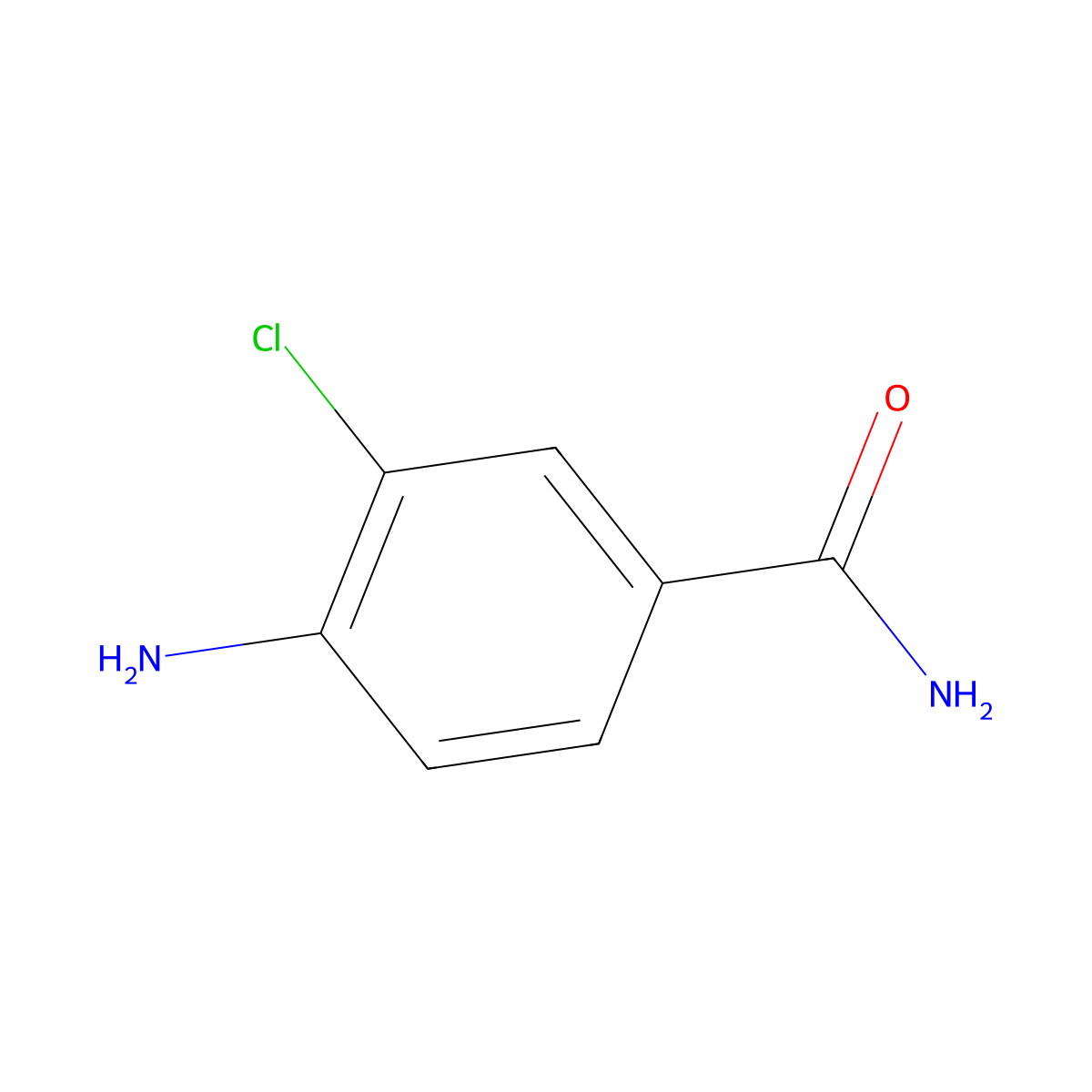4-Amino-3-chlorobenzamide molecular structure, CAS 50961-67-6