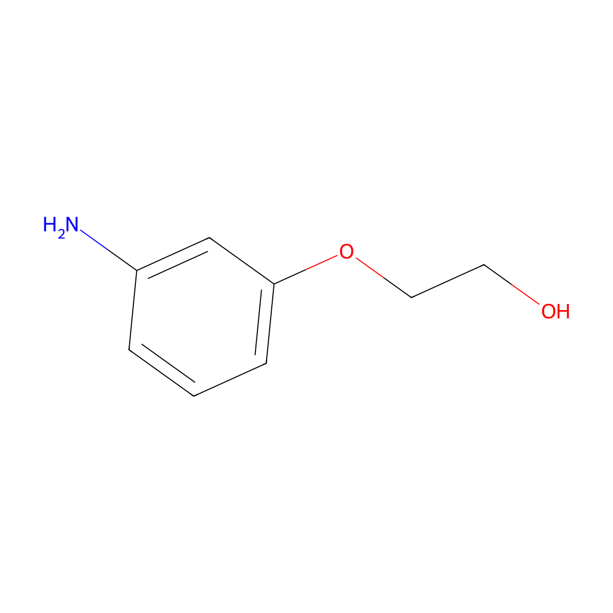 2-(3-Aminophenoxy)ethan-1-ol molecular structure, CAS 50963-77-4