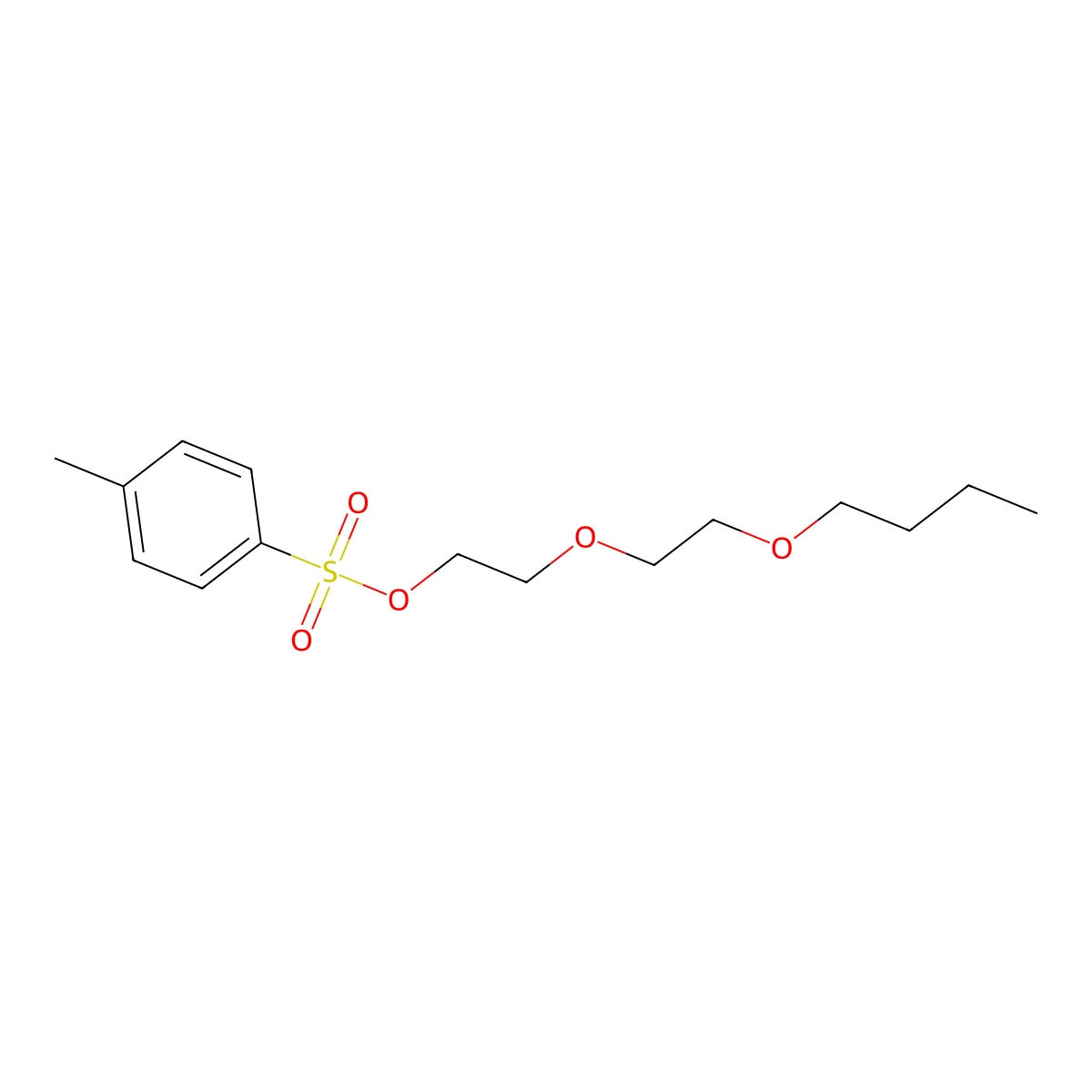 2-(2-Butoxyethoxy)ethyl 4-methylbenzenesulfonate molecular structure, CAS 50964-16-4