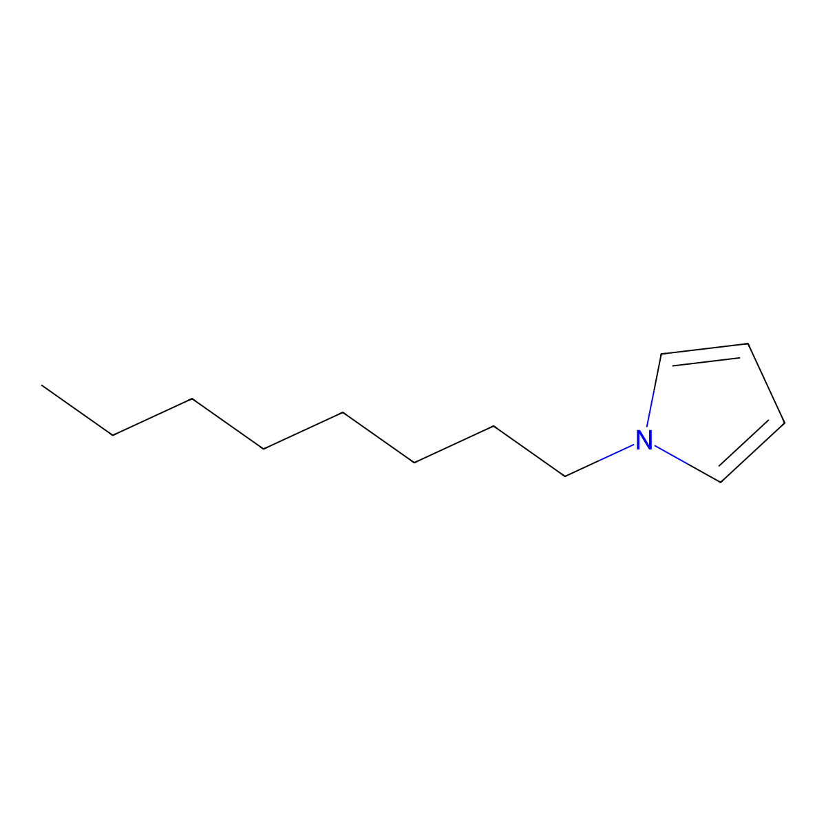 1-n-Octylpyrrole molecular structure, CAS 50966-65-9