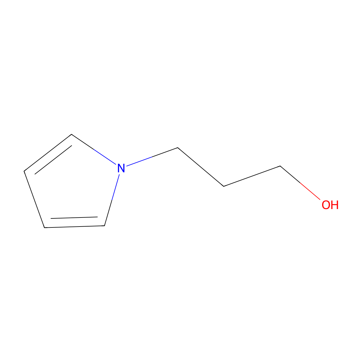 1-(3-Hydroxypropyl)pyrrole molecular structure, CAS 50966-69-3