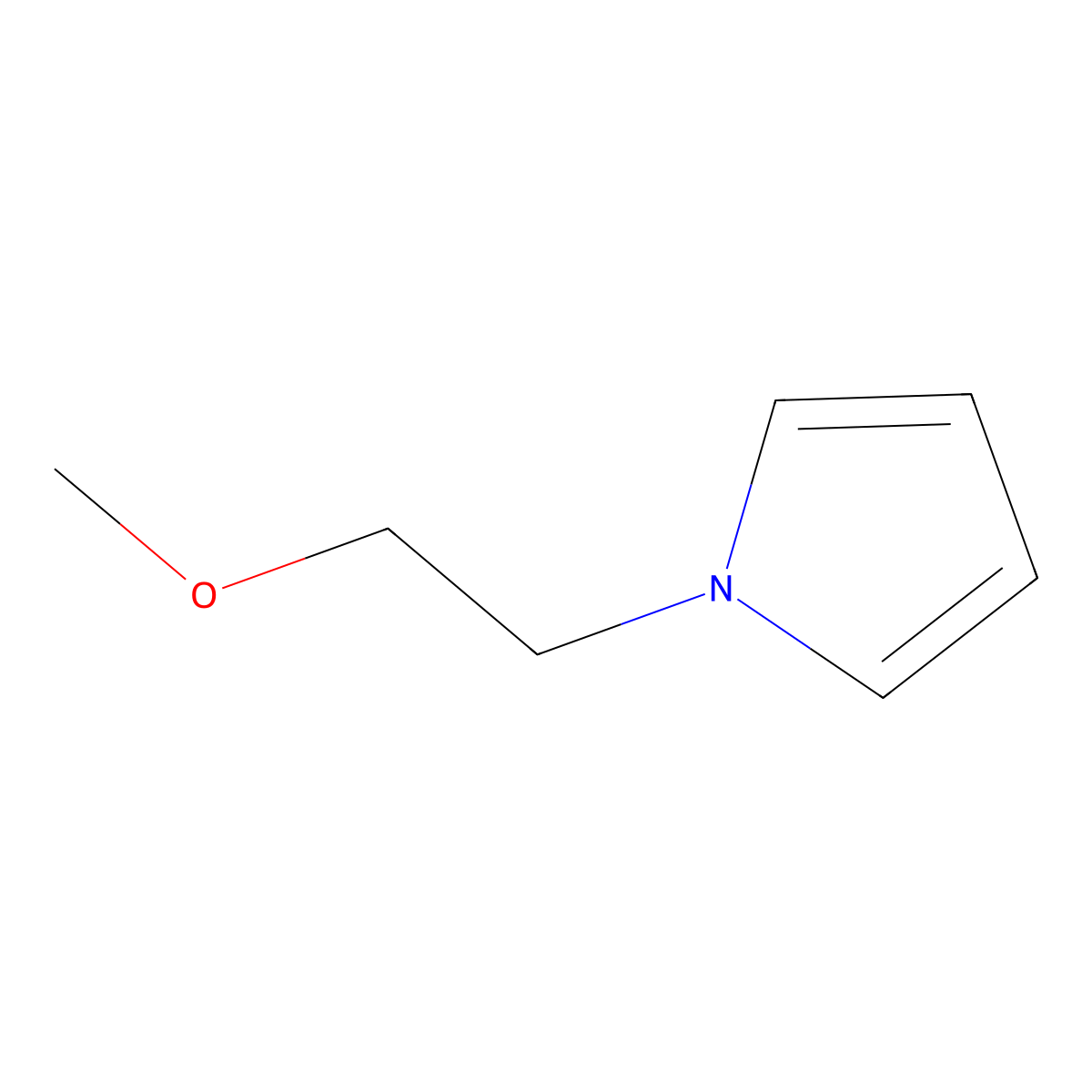 1-(2-Methoxyethyl)-1H-pyrrole molecular structure, CAS 50966-73-9