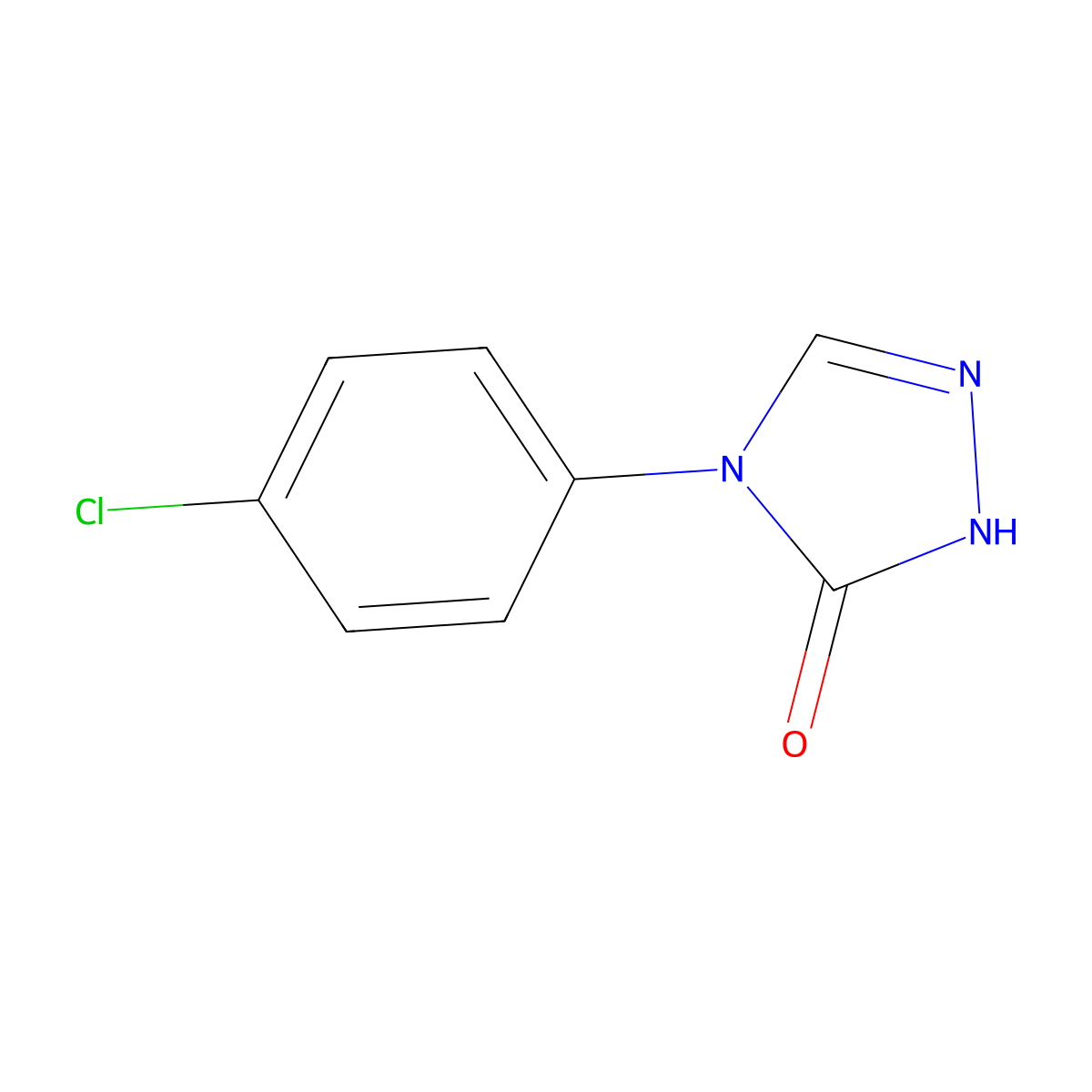 4-(4-Chlorophenyl)-1H-1,2,4-triazol-5(4H)-one molecular structure, CAS 5097-86-9