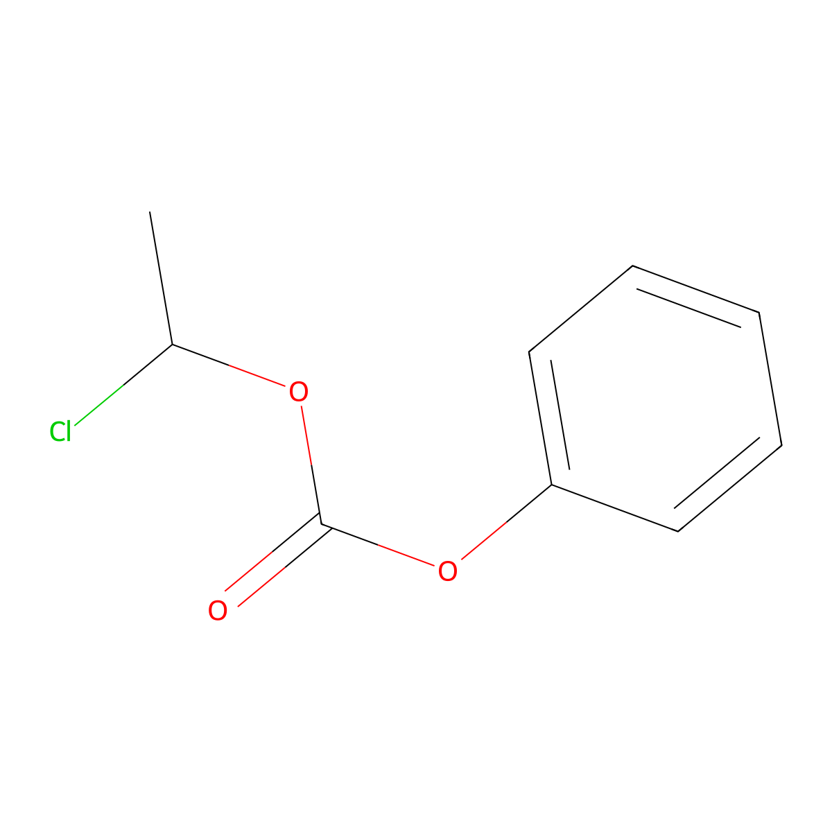1-Chloroethyl phenyl carbonate molecular structure, CAS 50972-20-8
