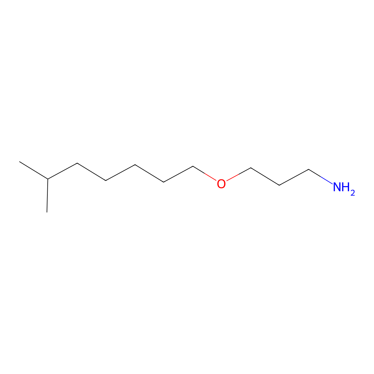 1-Propanamine, 3-(isooctyloxy)- molecular structure, CAS 50977-09-8