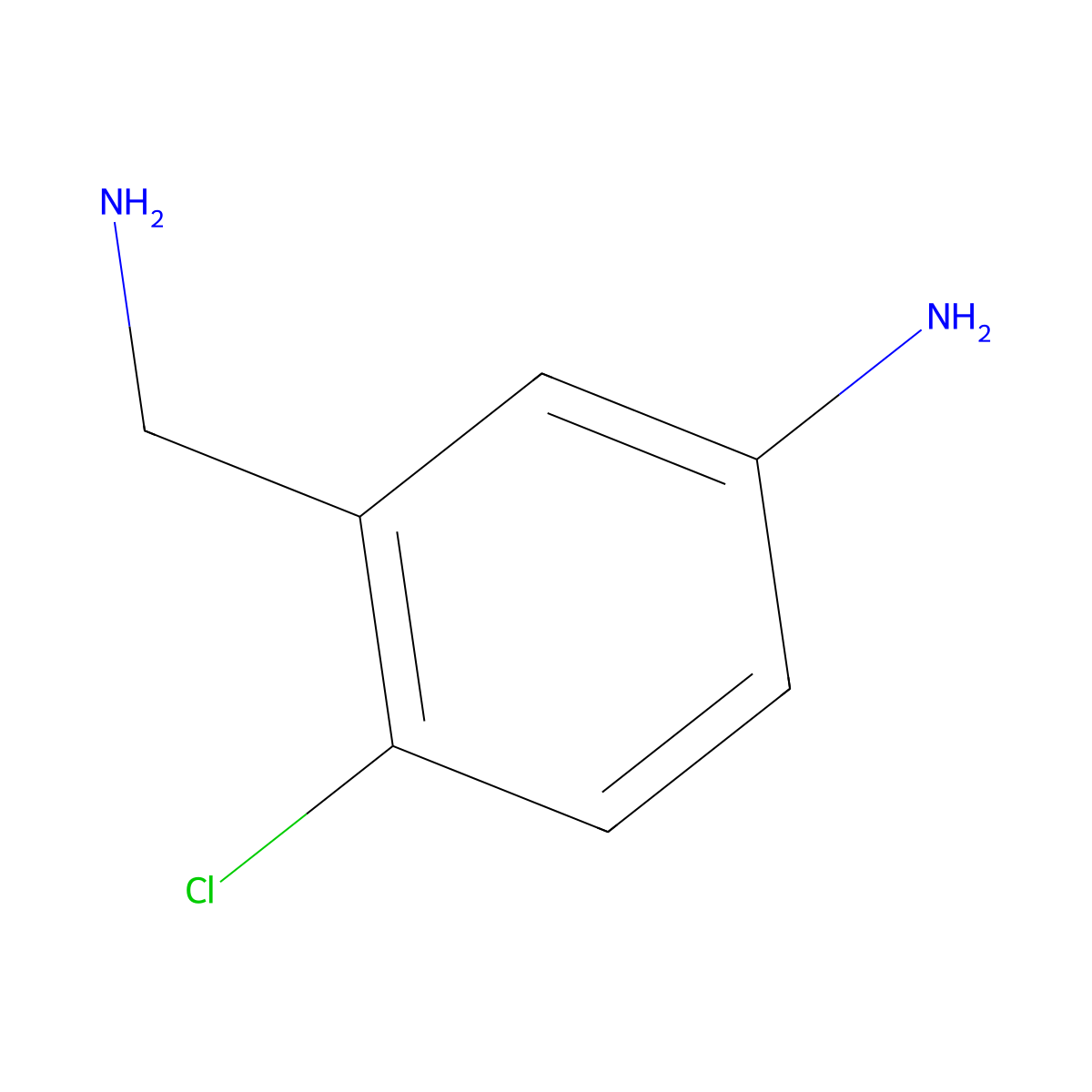 3-(Aminomethyl)-4-chloroaniline molecular structure, CAS 50977-88-3
