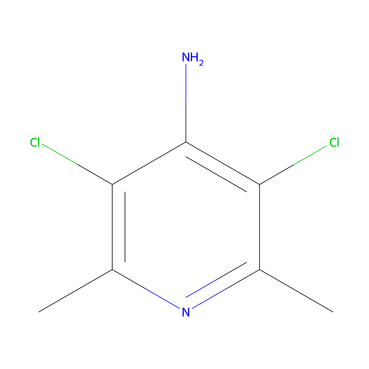 4-Amino-3,5-dichloro-2,6-lutidine molecular structure, CAS 50978-40-0