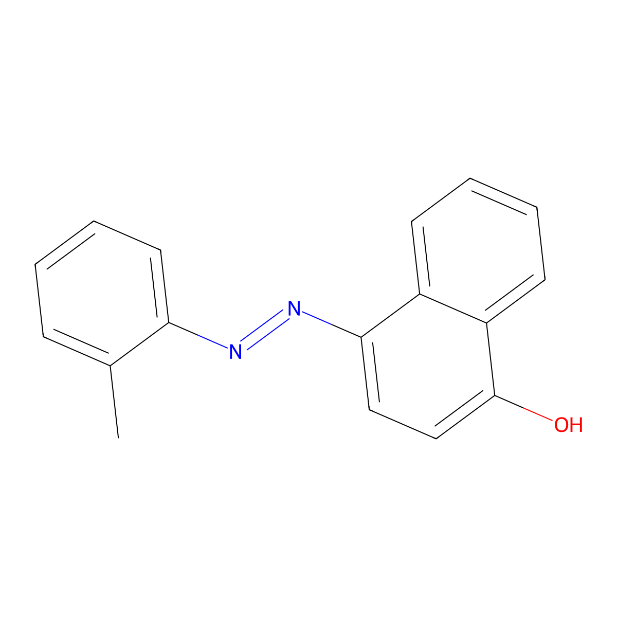 Solvent red 2 molecular structure, CAS 5098-94-2