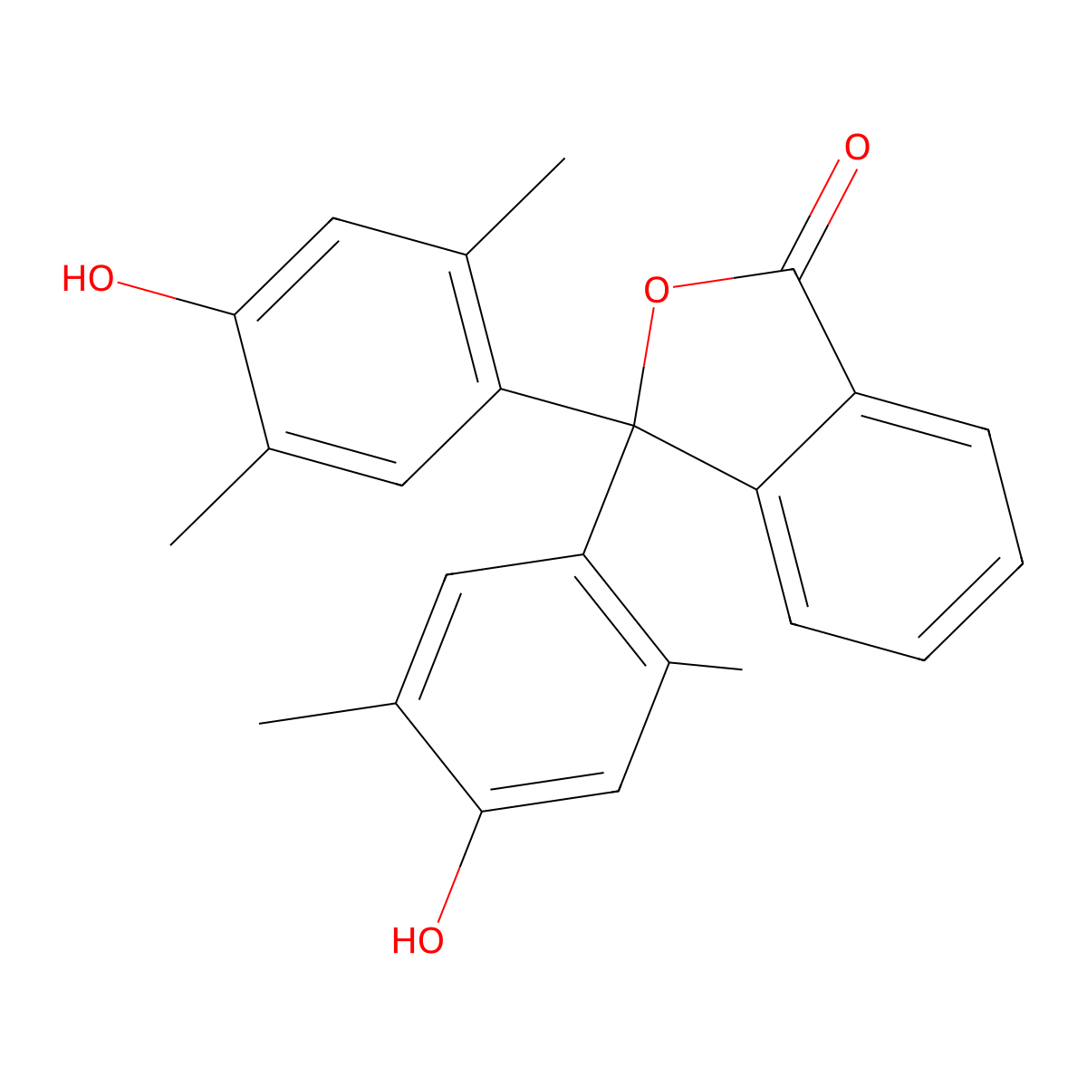p-Xylenolphthalein molecular structure, CAS 50984-88-8