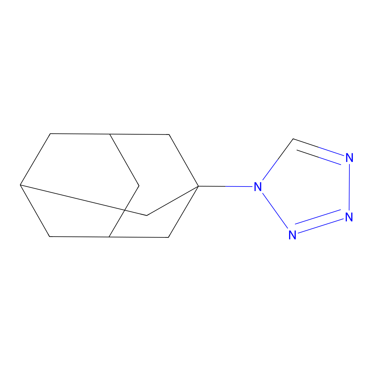 1-Tetrazol-1-yl-adamantane molecular structure, CAS 50987-38-7