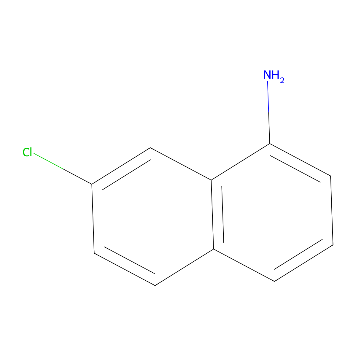 7-Chloronaphthalen-1-amine molecular structure, CAS 50987-58-1