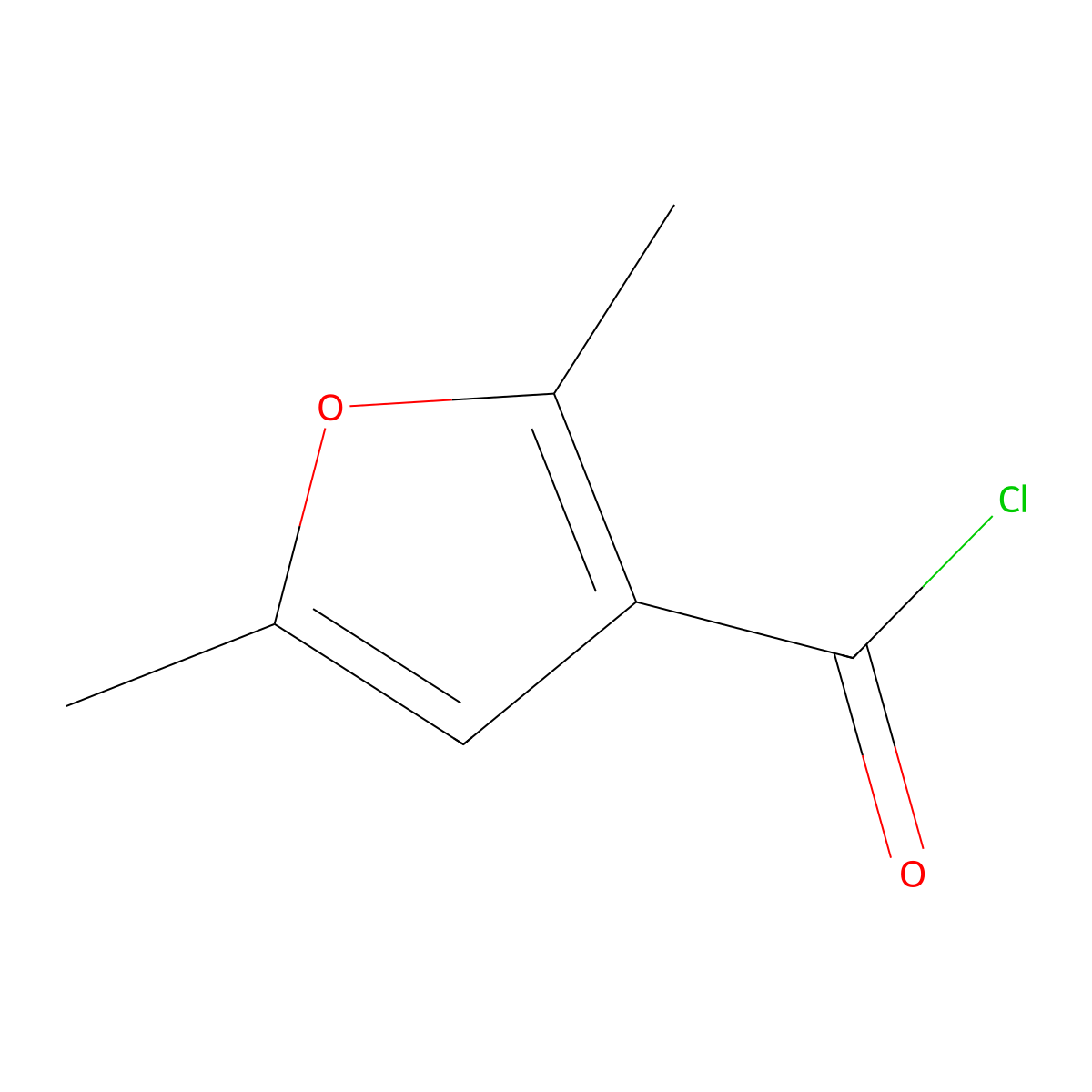 2,5-Dimethyl-3-furoyl Chloride molecular structure, CAS 50990-93-7