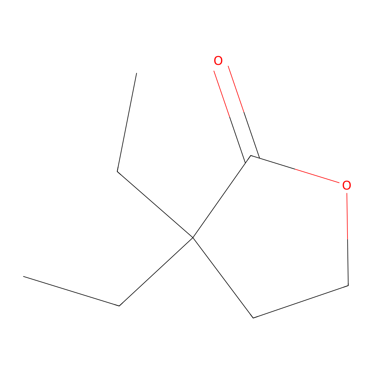 3,3-Diethyloxolan-2-one molecular structure, CAS 50994-87-1
