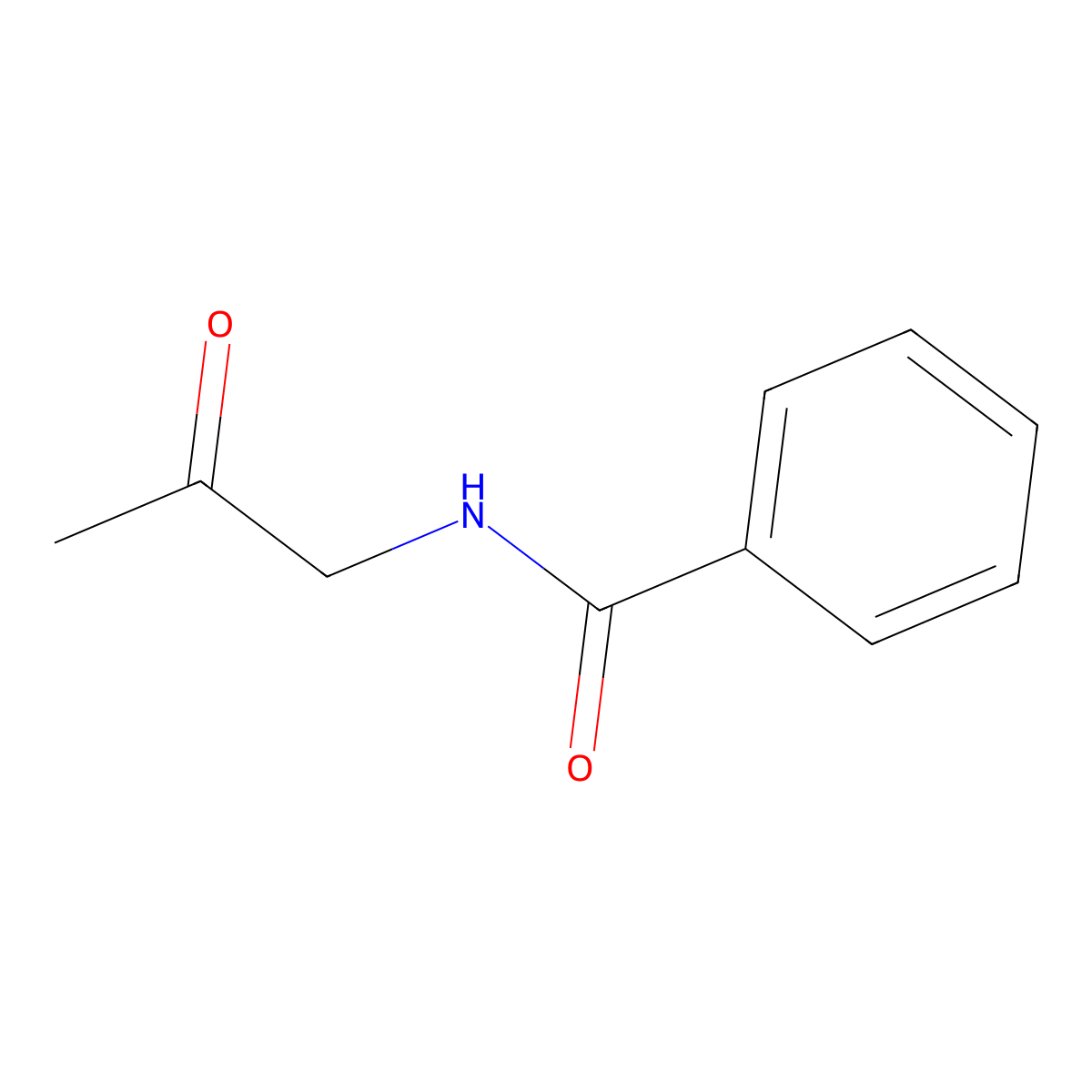 N-(2-Oxopropyl)benzamide molecular structure, CAS 50996-03-7