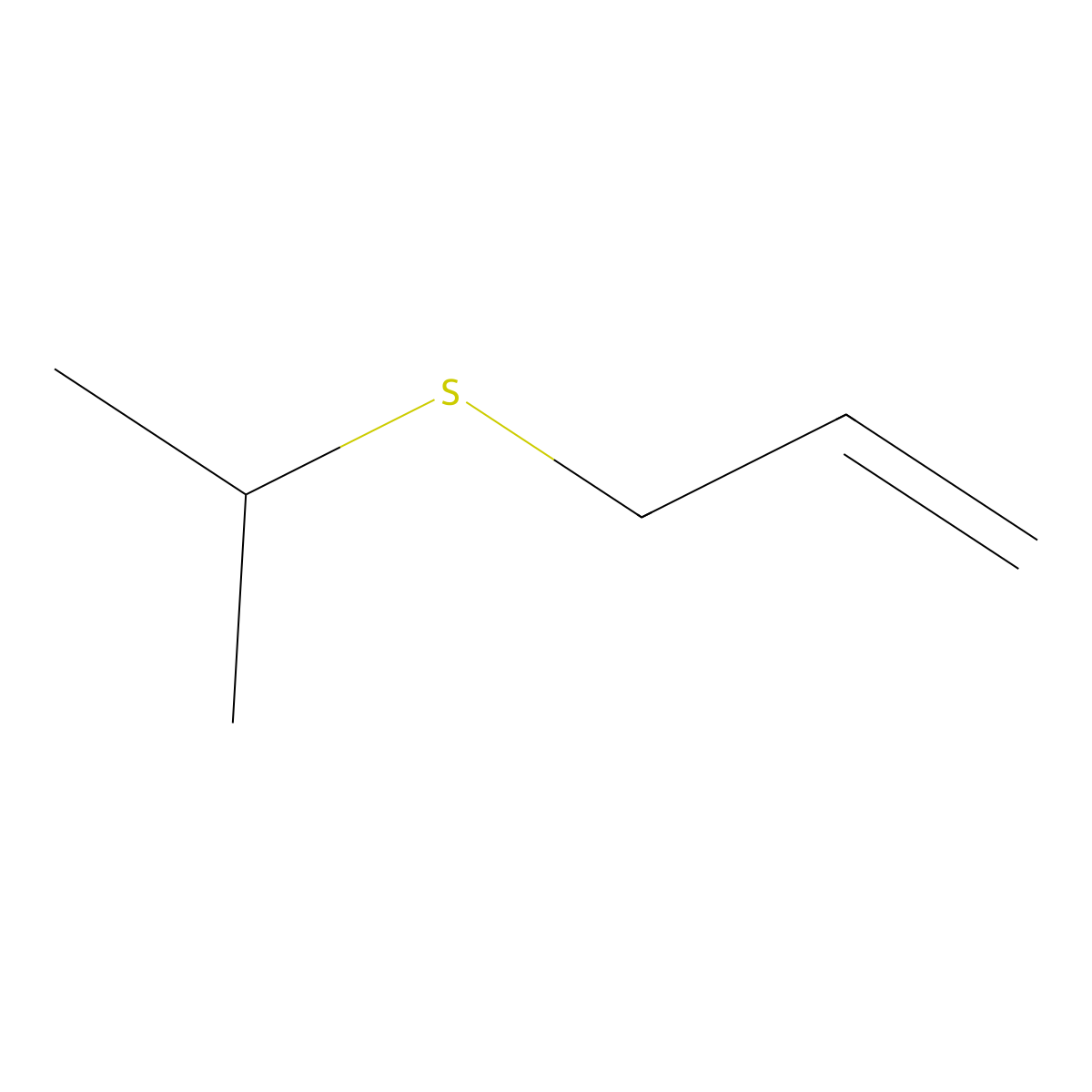 Allyl isopropyl sulfide molecular structure, CAS 50996-72-0